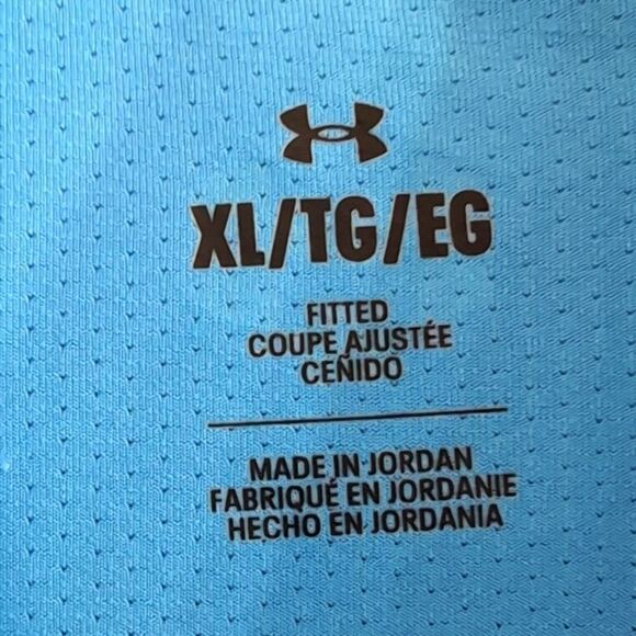 Under Armour Shorebreak Hybrid Woven Short Sleeve Button Viral/Photon Blue XL - Picture 6 of 11